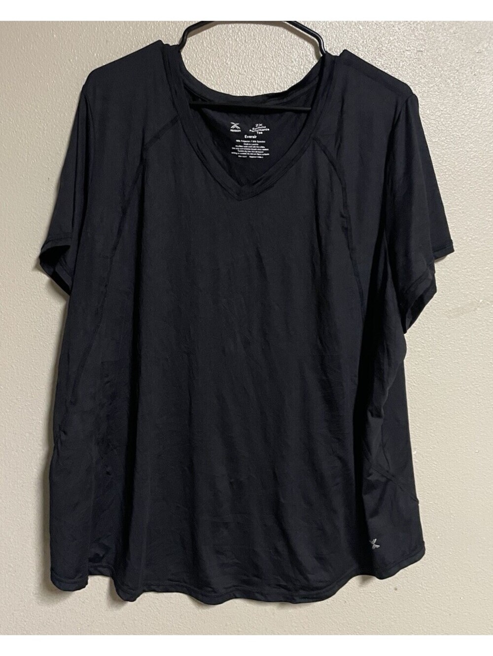 Plus Size Women Activewear Tee Xersion 2x Short Sleeve